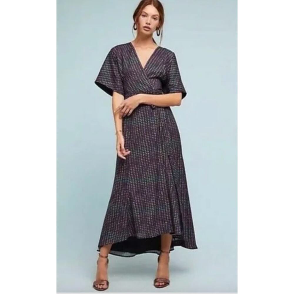 Hutch Geometric Wrap Dress. Size XSP